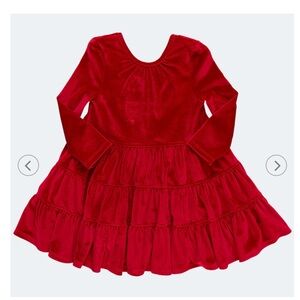 Pink Chicken girls velour Pearl Dress Red. SOLD OUT!!